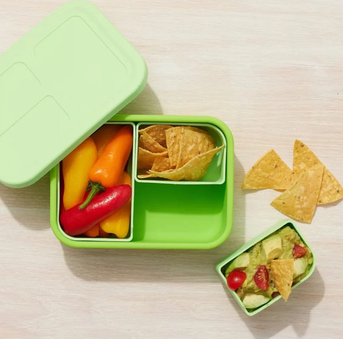 LunchBots Medium Build-A-Bento Lunch Box, 3.6 cups - Seafoam