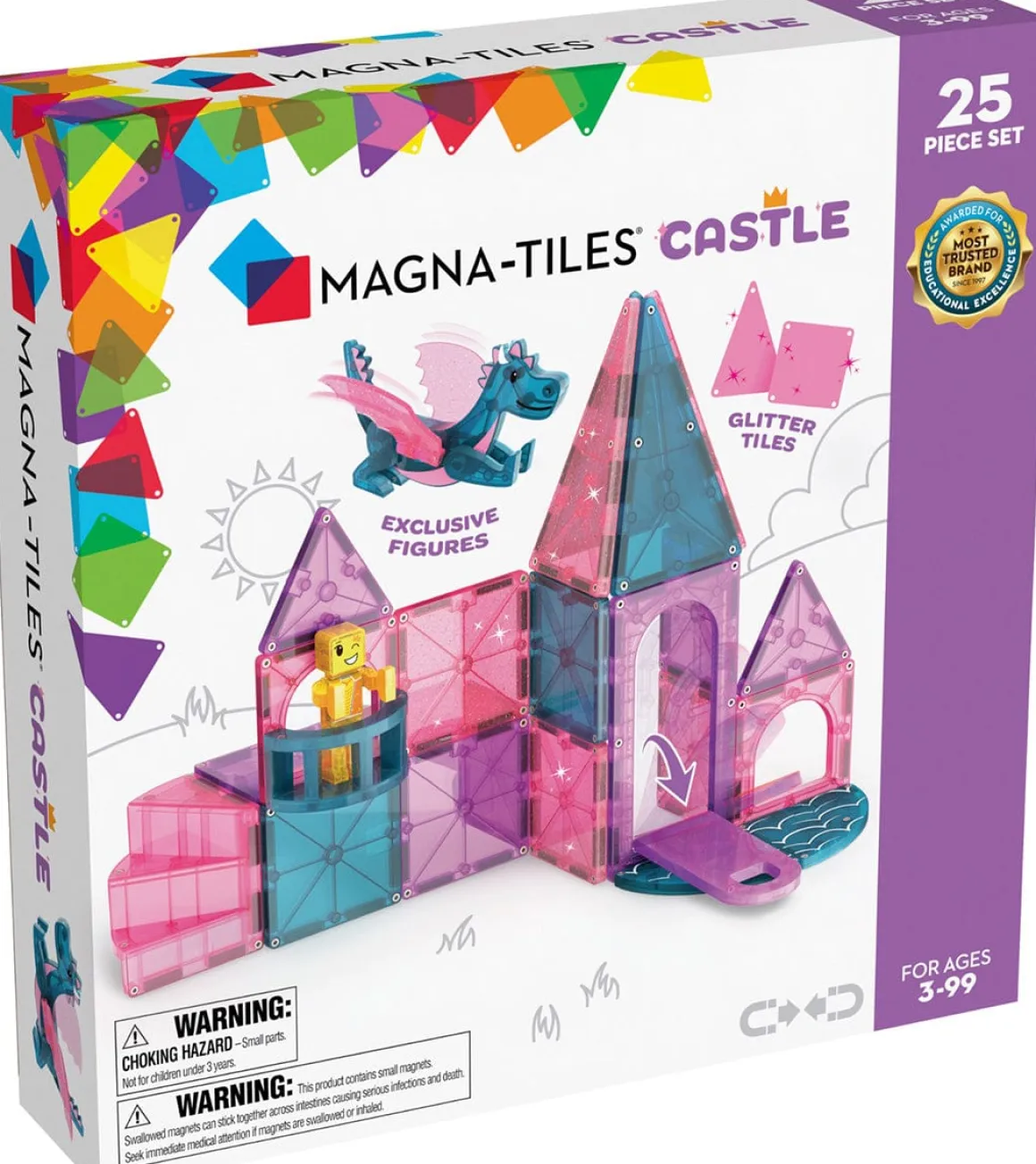 Magna-Tiles Castle, 25-Piece Set