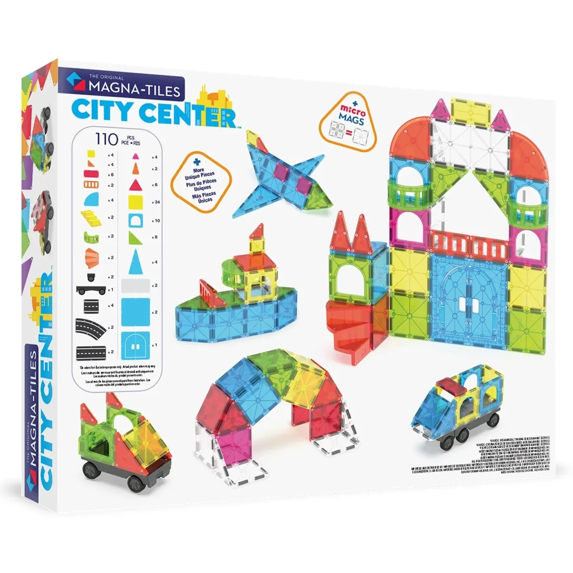 Magna-Tiles City Center, 110 Piece Set