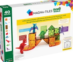 Magna-Tiles Dino World, 40-Piece Set