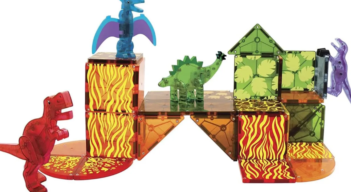 Magna-Tiles Dino World, 40-Piece Set