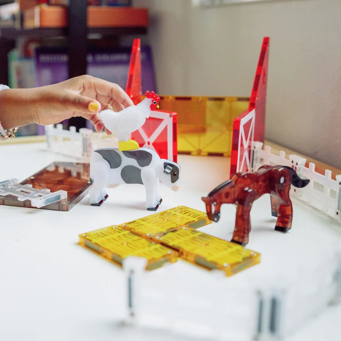 Magna-Tiles Farm Animals, 25-Piece Set