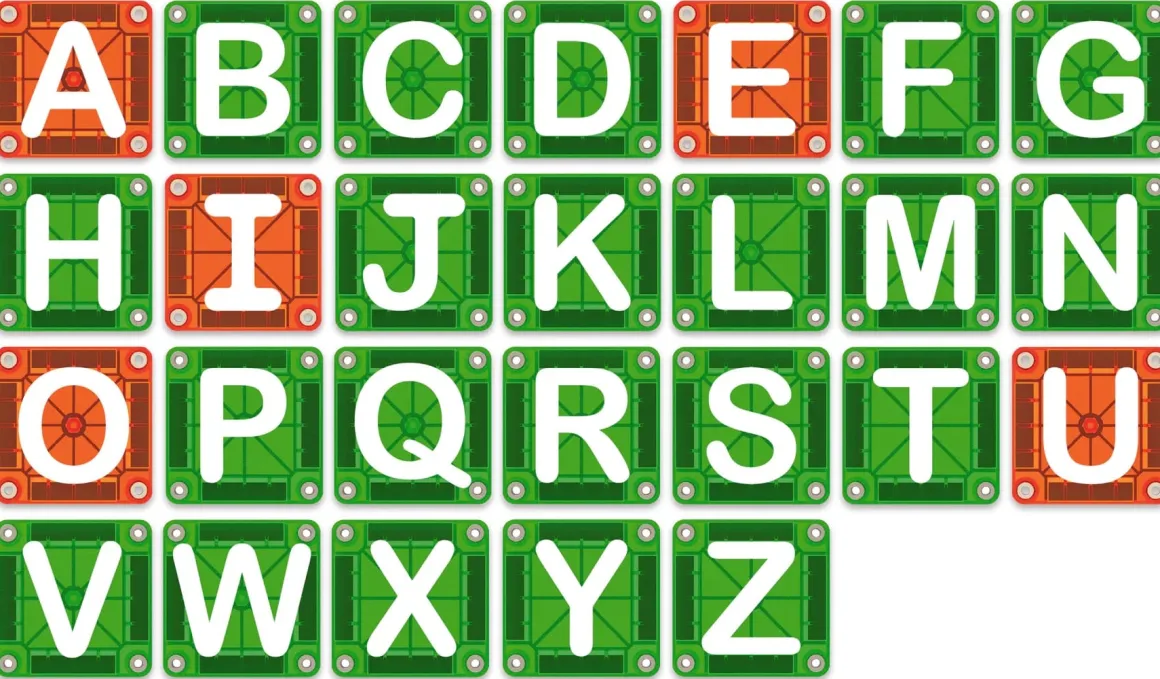 Magna-Tiles Learn Letters 48-Piece Set