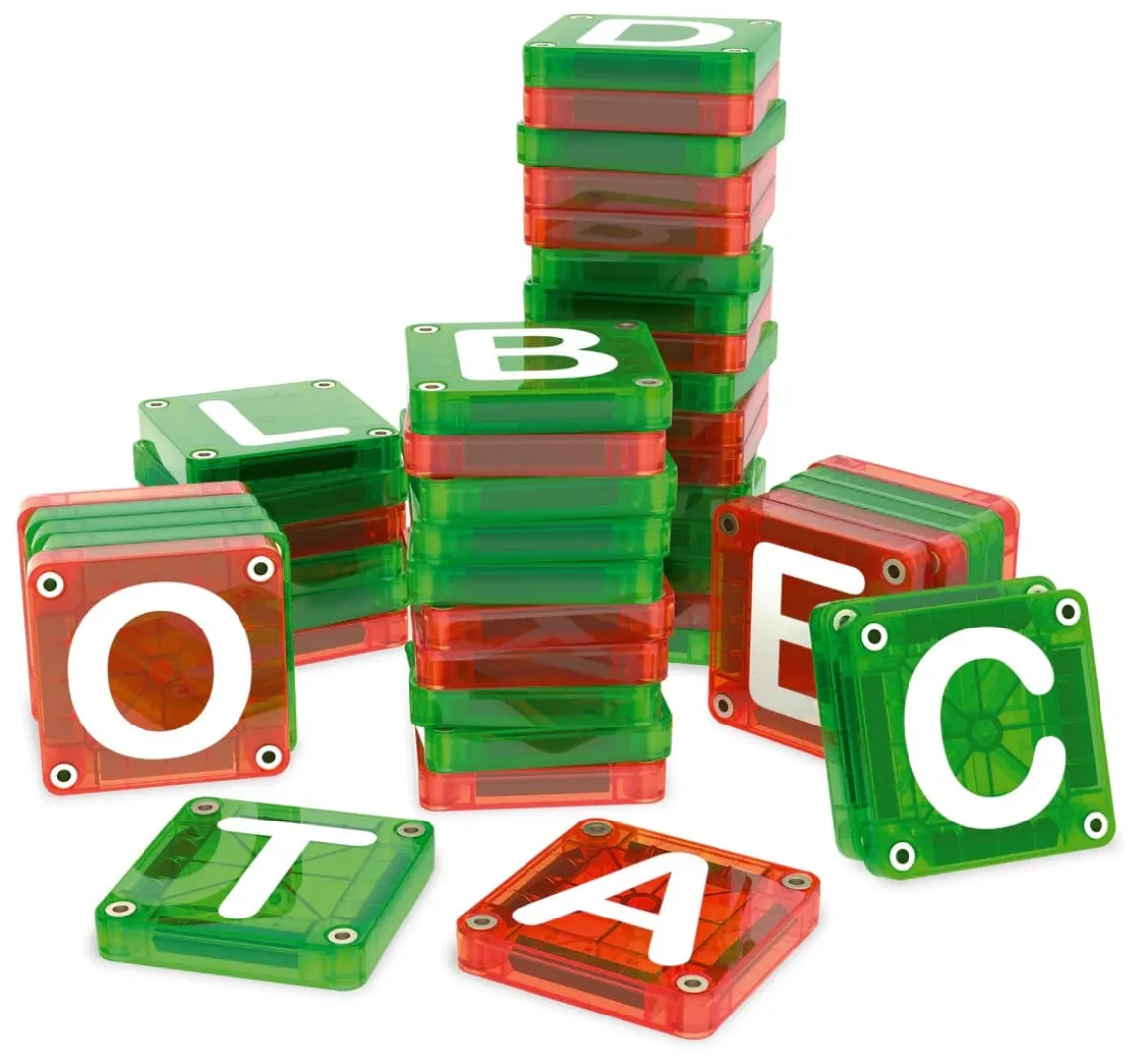Magna-Tiles Learn Letters 48-Piece Set