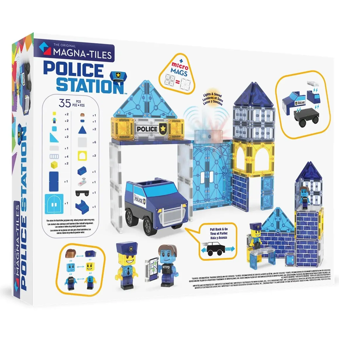 Magna-Tiles Police Station, 35 Piece Set