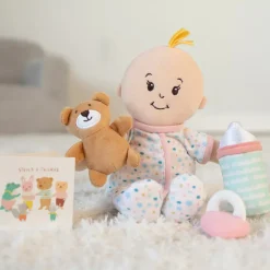Manhattan Toy Love, Stella Sleepy Time Set Peach Doll with Blonde Tuft