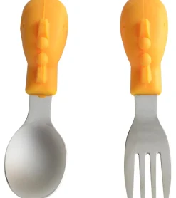 Marcus & Marcus Palm Grasp Spoon & Fork Set Lola the Giraffe