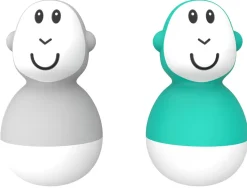 Matchstick Monkey Bathtime Wobblers - Cool Gray & Green