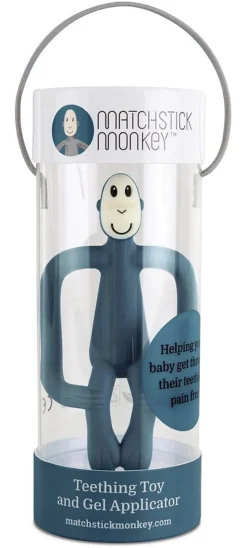 Matchstick Monkey Original Monkey Teething Toy - Airforce Blue