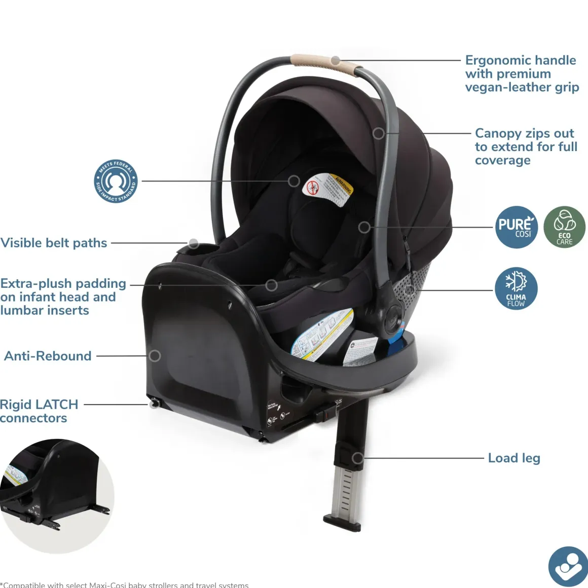 Maxi-Cosi Ambra Infant Car Seat - Caspian Caviar