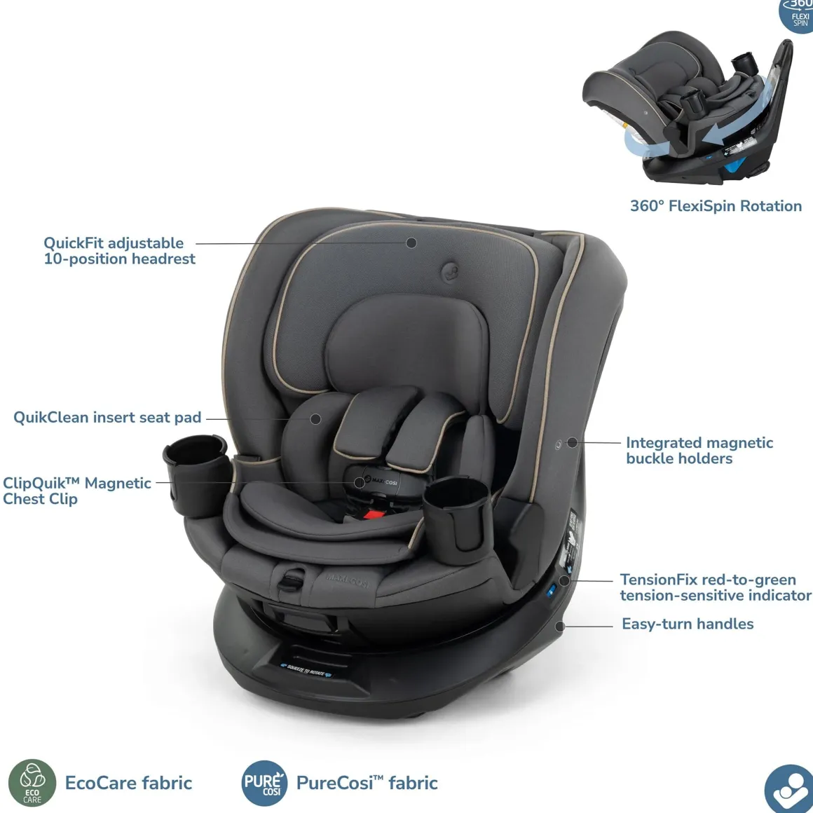 Maxi-Cosi Andi 360 Rotating All-in-One Convertible Car Seat - Truffle