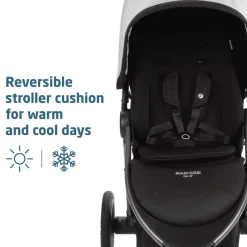 Maxi-Cosi Gia XP Luxe 3-Wheel Travel System - Midnight Moon