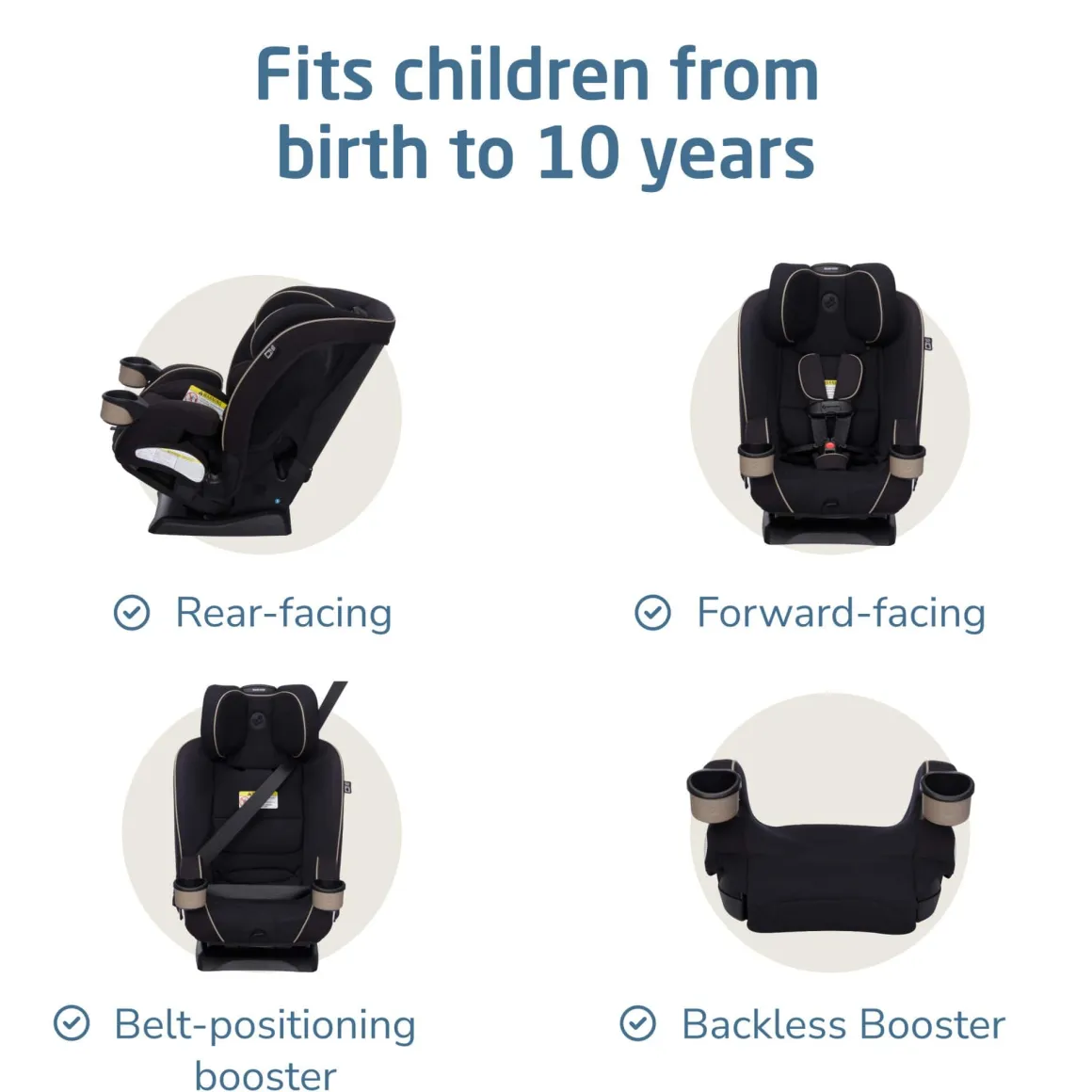 Maxi-Cosi Kani 4-in-1 Convertible Car Seat - Sea Shadow