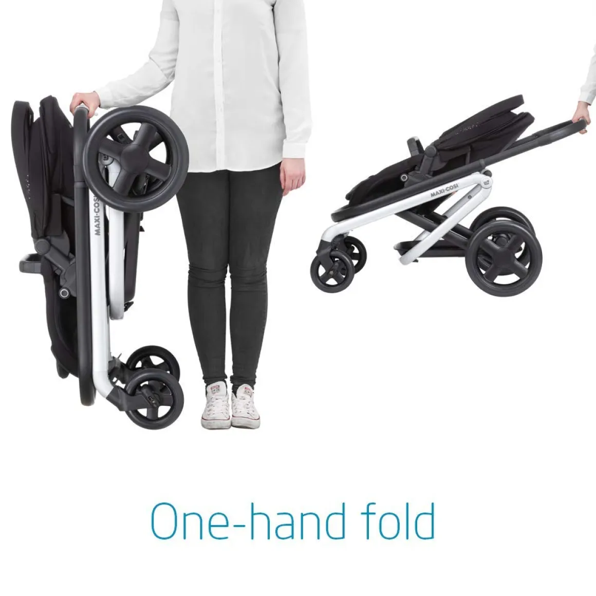 Maxi-Cosi Lila Single-to-Double Stroller - Frequency Black