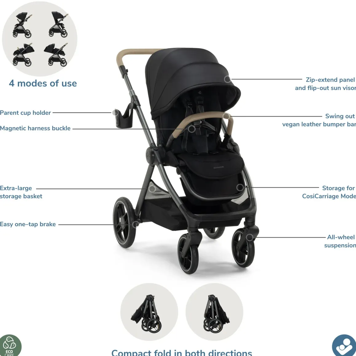 Maxi-Cosi Oxford Modular Full-Sized Stroller
