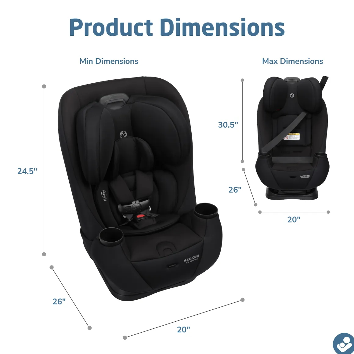 Maxi-Cosi Pria All-in-One Convertible Car Seat - Sea Storm
