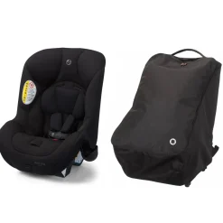 Maxi-Cosi Romi 2-in-1 Convertible Car Seat + Wheeled Travel Bag Bundle - Black