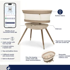 Maxi-Cosi Starling Smart Bassinet - Natural Heritage