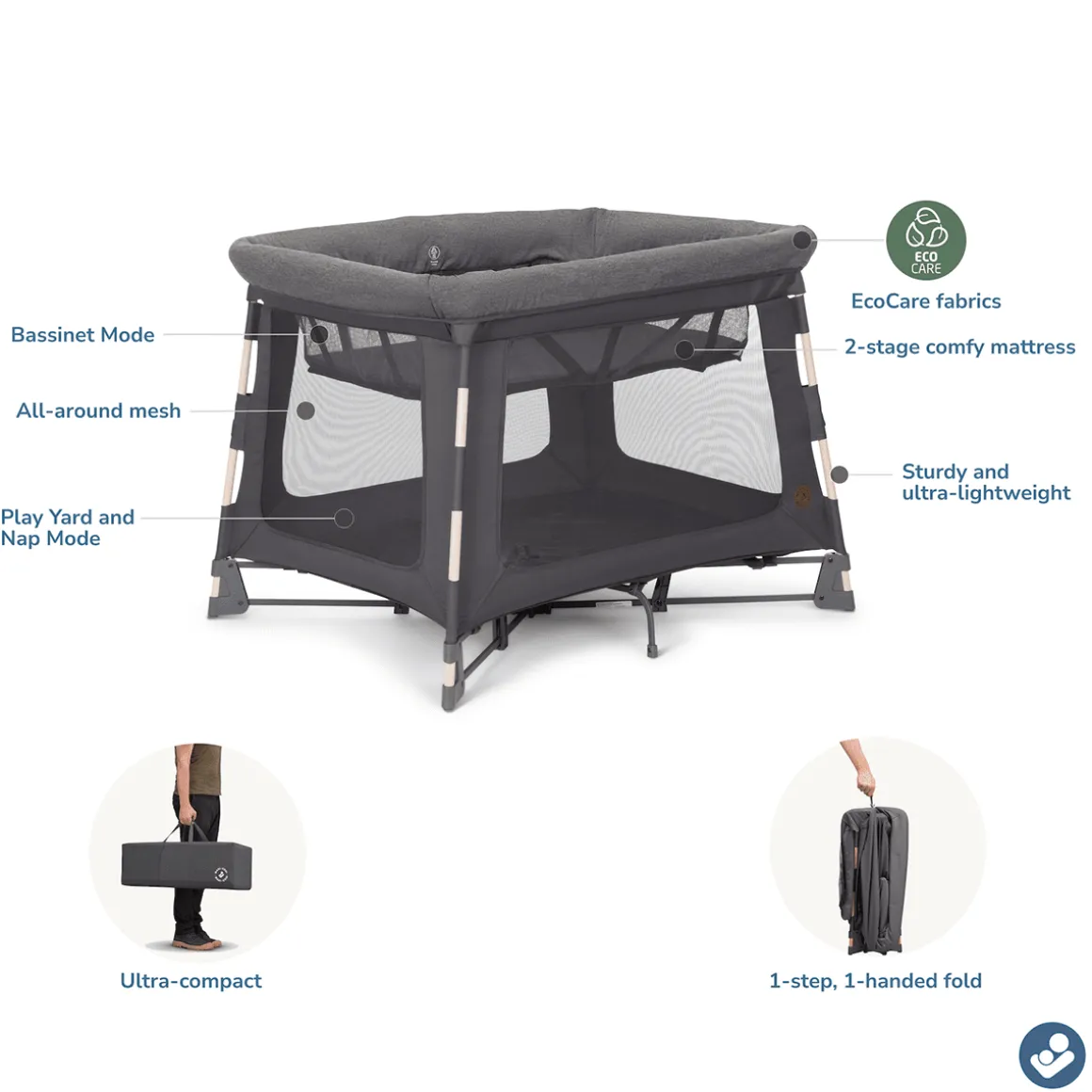 Maxi-Cosi Swift Play Yard - Classic Graphite