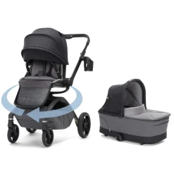 Maxi-Cosi Tana 360 Rotating Modular Stroller + Bassinet Bundle - Onyx Heritage