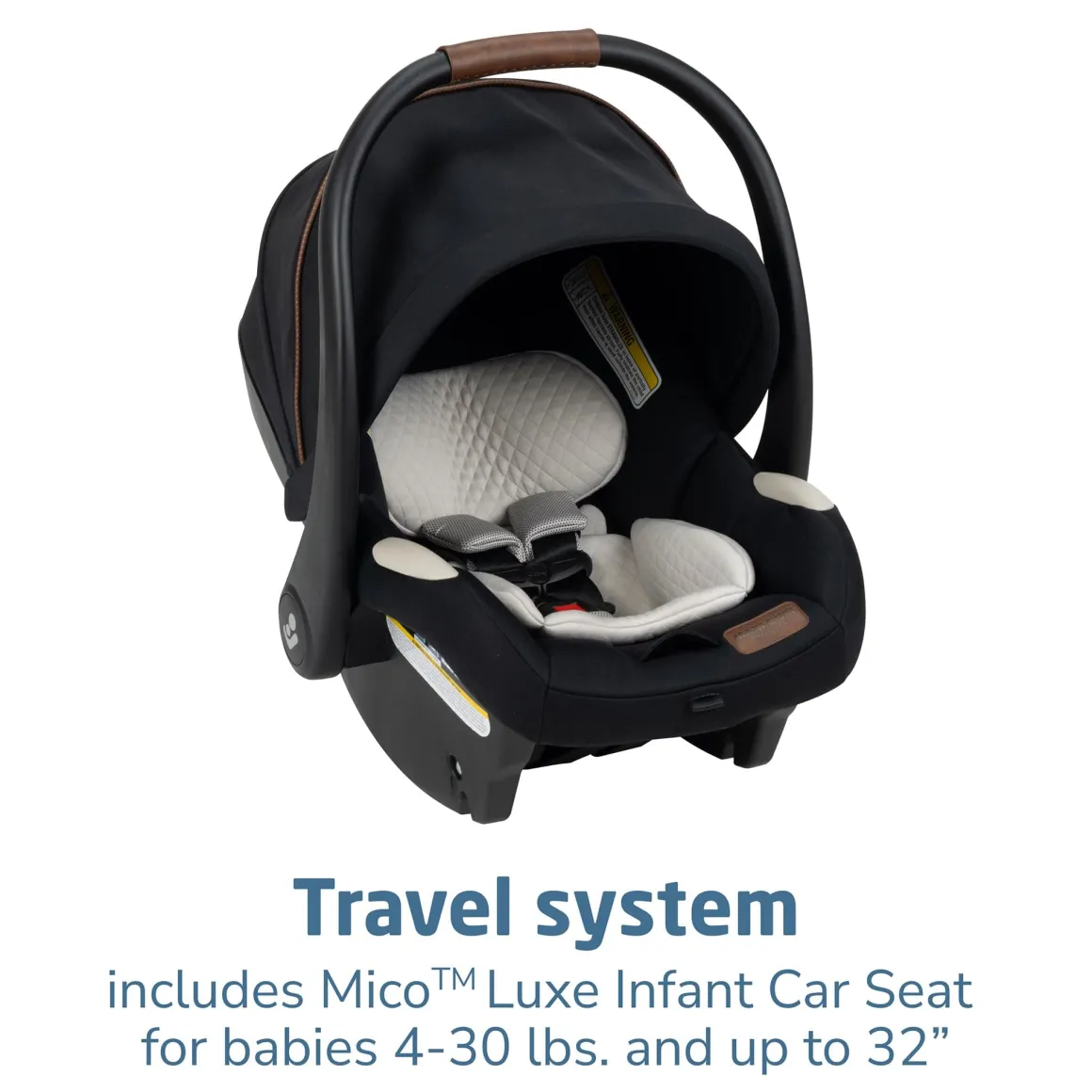 Maxi-Cosi Zelia 2 Luxe 5-in-1 Modular Travel System - Onyx Sand