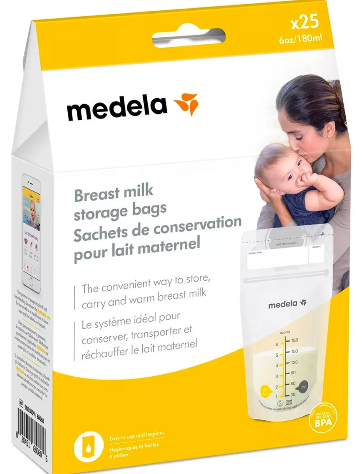 Medela Breast Milk Storage Bags - 6 oz, 25ct