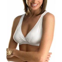 Medela White Nursing Sleep Bra - Large