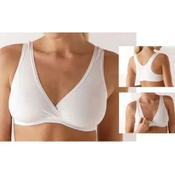 Medela White Nursing Sleep Bra - Large