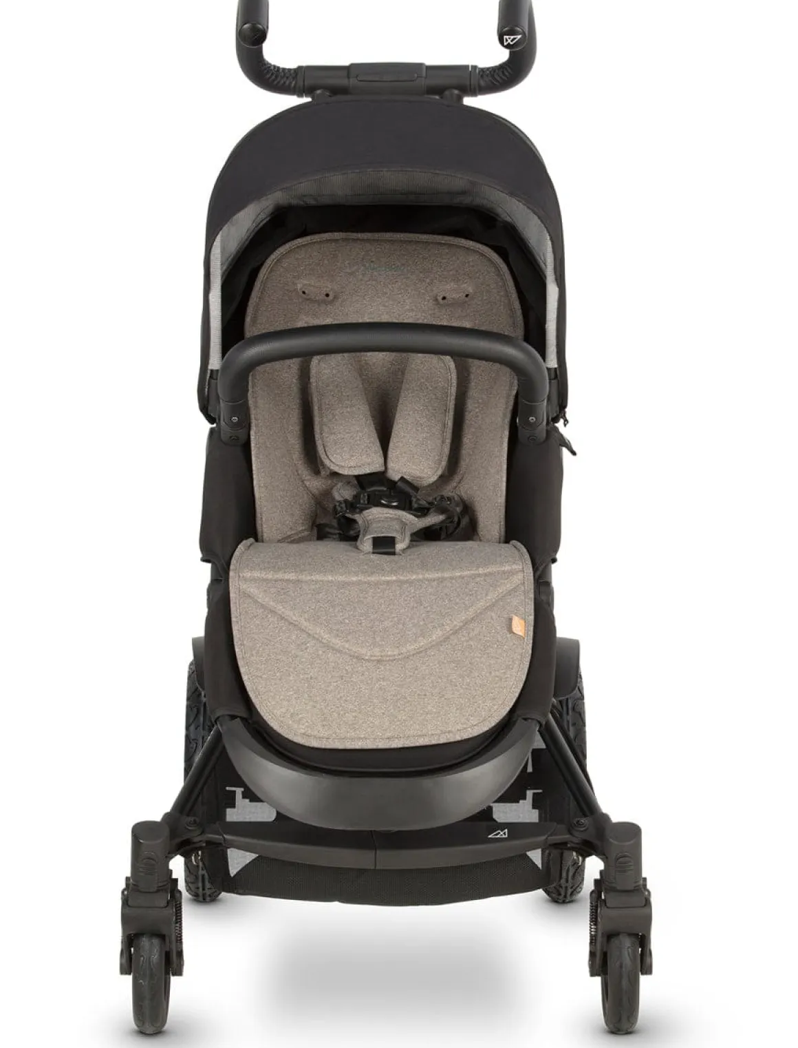 Micralite TwoFold Double Stroller + Bassinet - Carbon