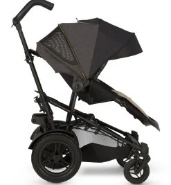 Micralite TwoFold Double Stroller + Bassinet - Carbon