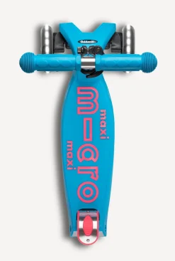Micro Kickboard Maxi Deluxe LED Scooter - Aqua