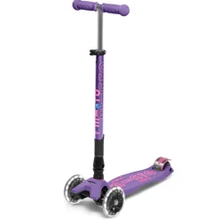 Micro Kickboard Micro Maxi Foldable LED Scooter - Purple