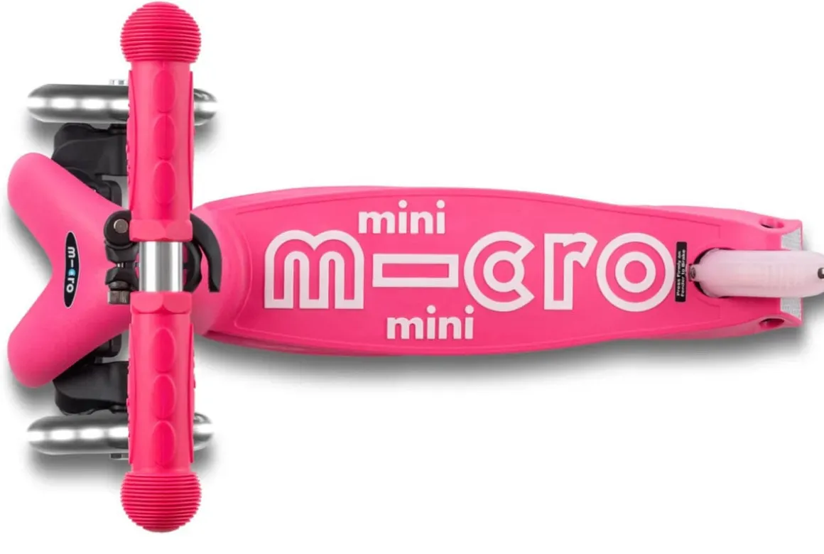 Micro Kickboard Micro Mini Foldable LED Scooter (2-5 Years) - Pink