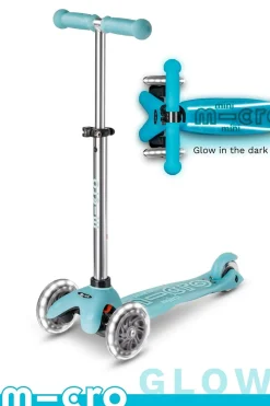 Micro Kickboard Micro Mini Glow Plus LED Scooter (2-5 years) - Glacier Aqua