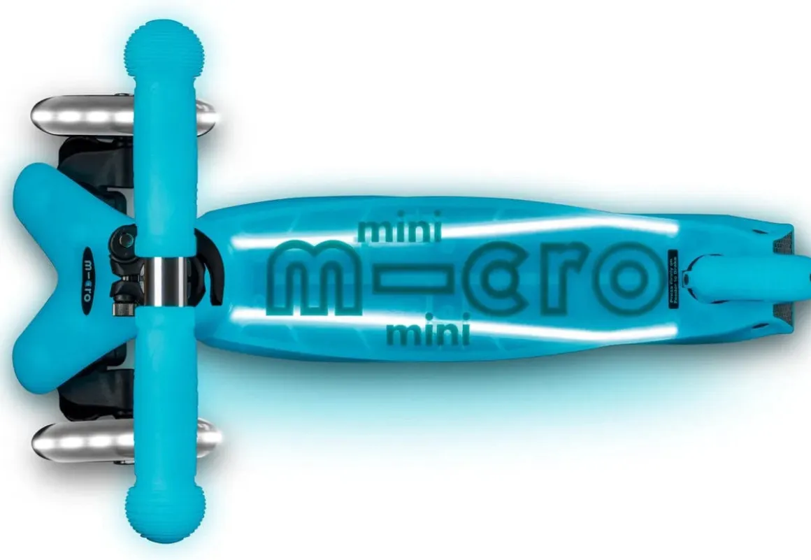 Micro Kickboard Micro Mini Glow Plus LED Scooter (2-5 years) - Glacier Aqua
