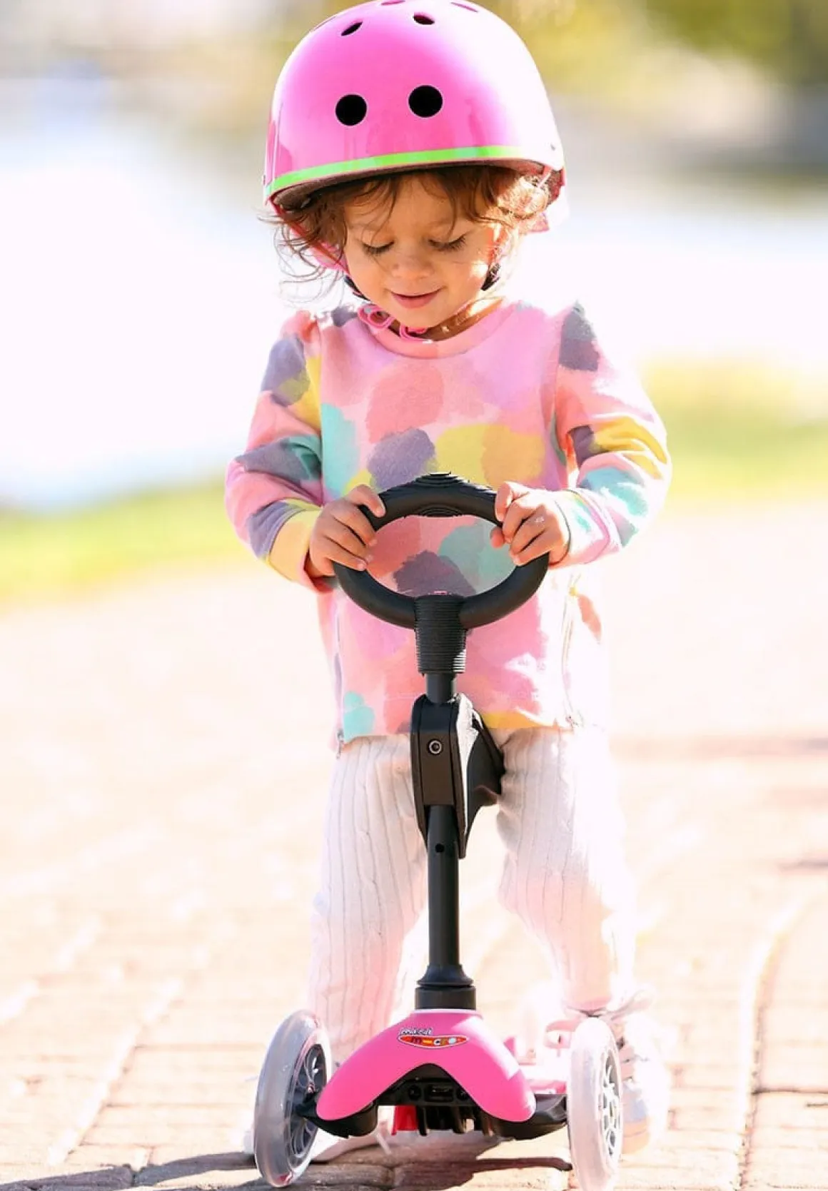 Micro Kickboard Micro Mini 3-in-1 Deluxe Scooter - Pink
