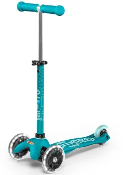 Micro Kickboard Mini Deluxe LED Scooter - Aqua