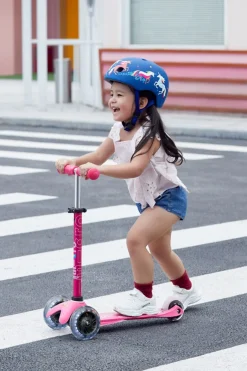 Micro Kickboard Mini Deluxe LED Scooter - Pink