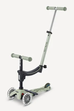 Micro Kickboard Mini Deluxe Rock & Go LED Scooter - Olive Sage