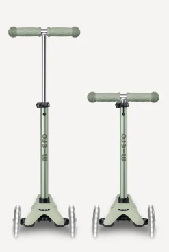 Micro Kickboard Mini Deluxe Rock & Go LED Scooter - Olive Sage