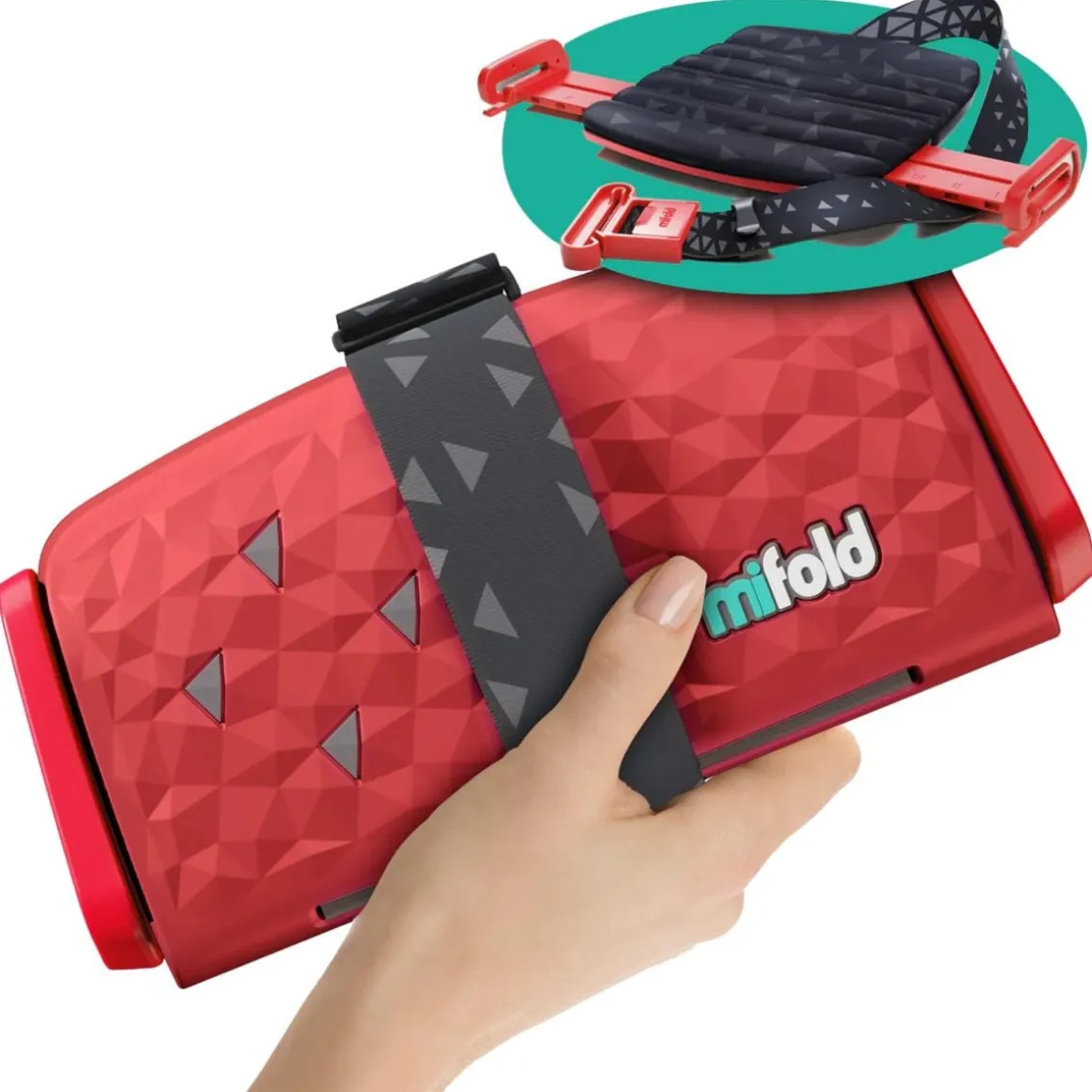 Mifold Comfort Grab-and-Go Booster - Racing Red