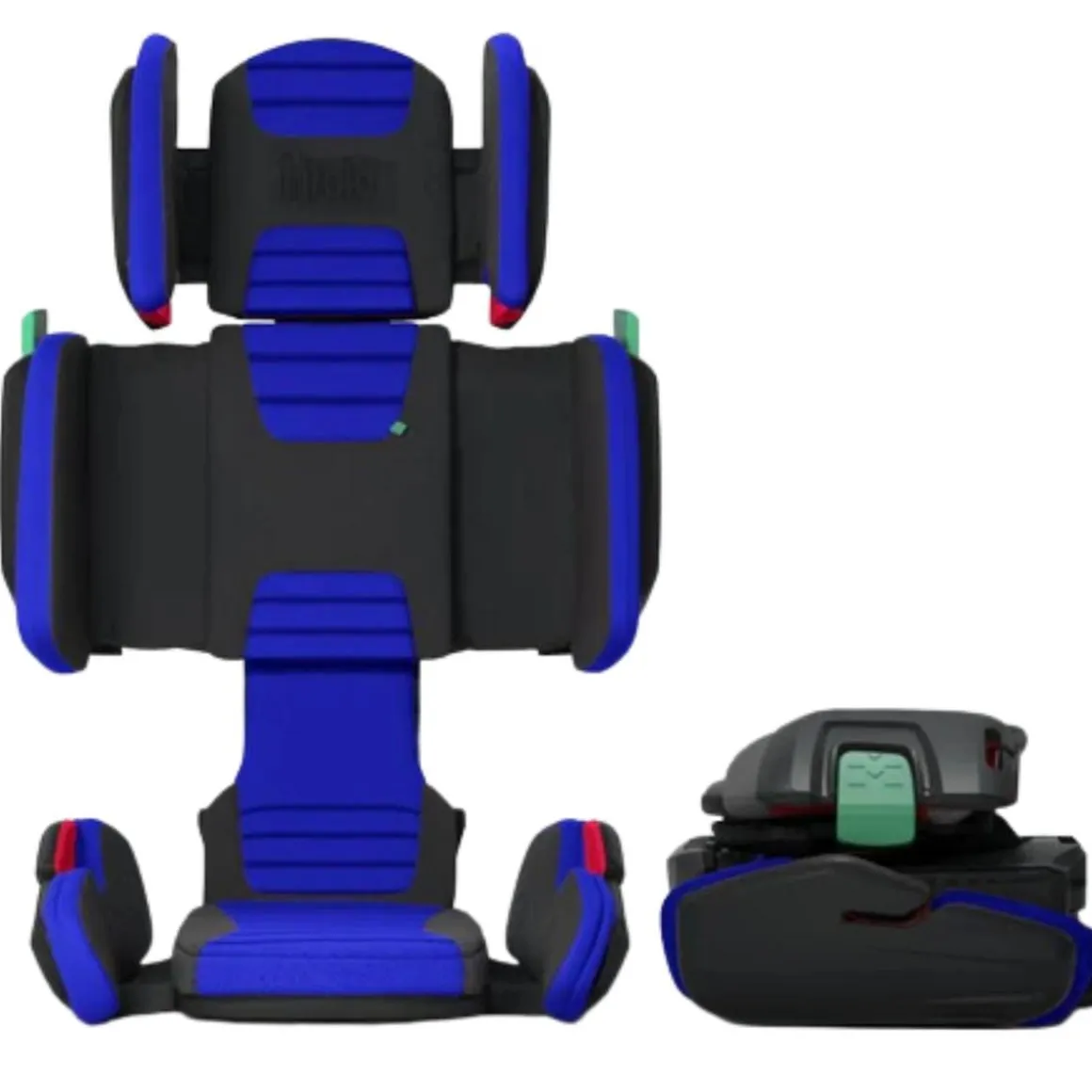 Mifold HiFold Fit-and-Fold Highback Booster Seat - Ocean Blue
