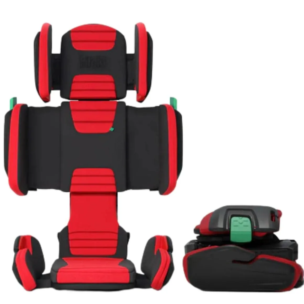 Mifold HiFold Fit-and-Fold Highback Booster Seat - Racing Red