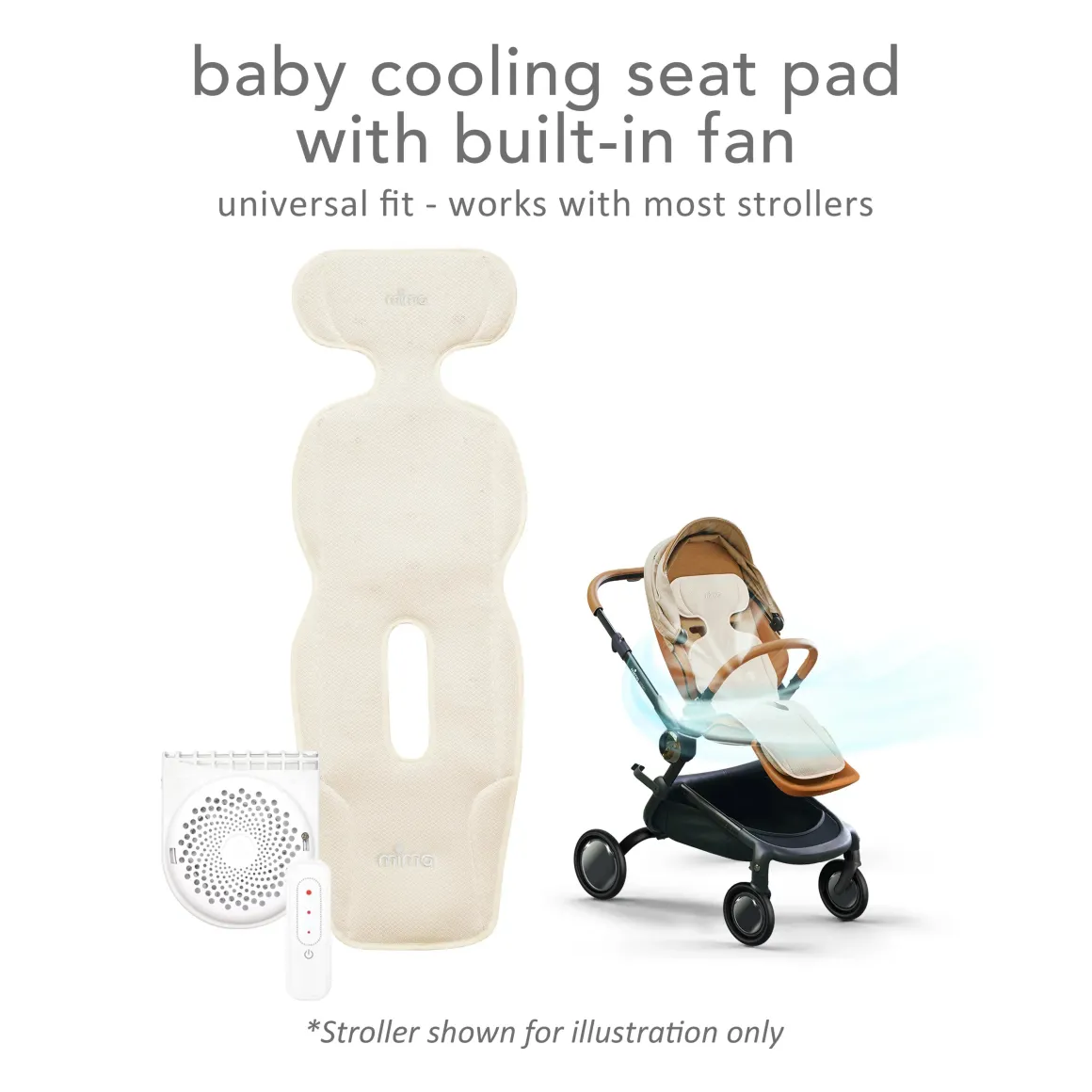 Mima Flo Seat Liner - Beige Donut
