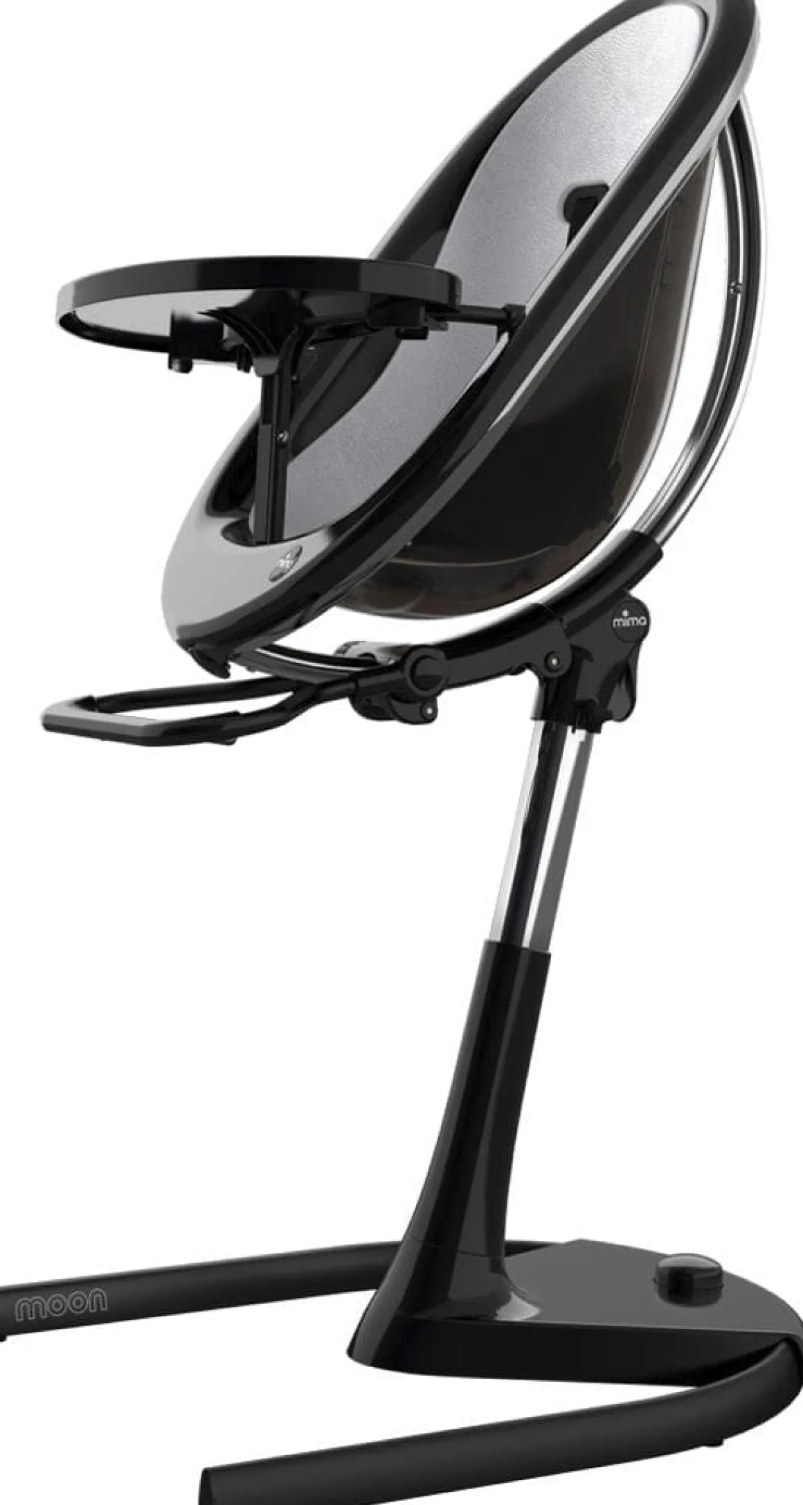 Mima Moon 2G High Chair - Black / Silver