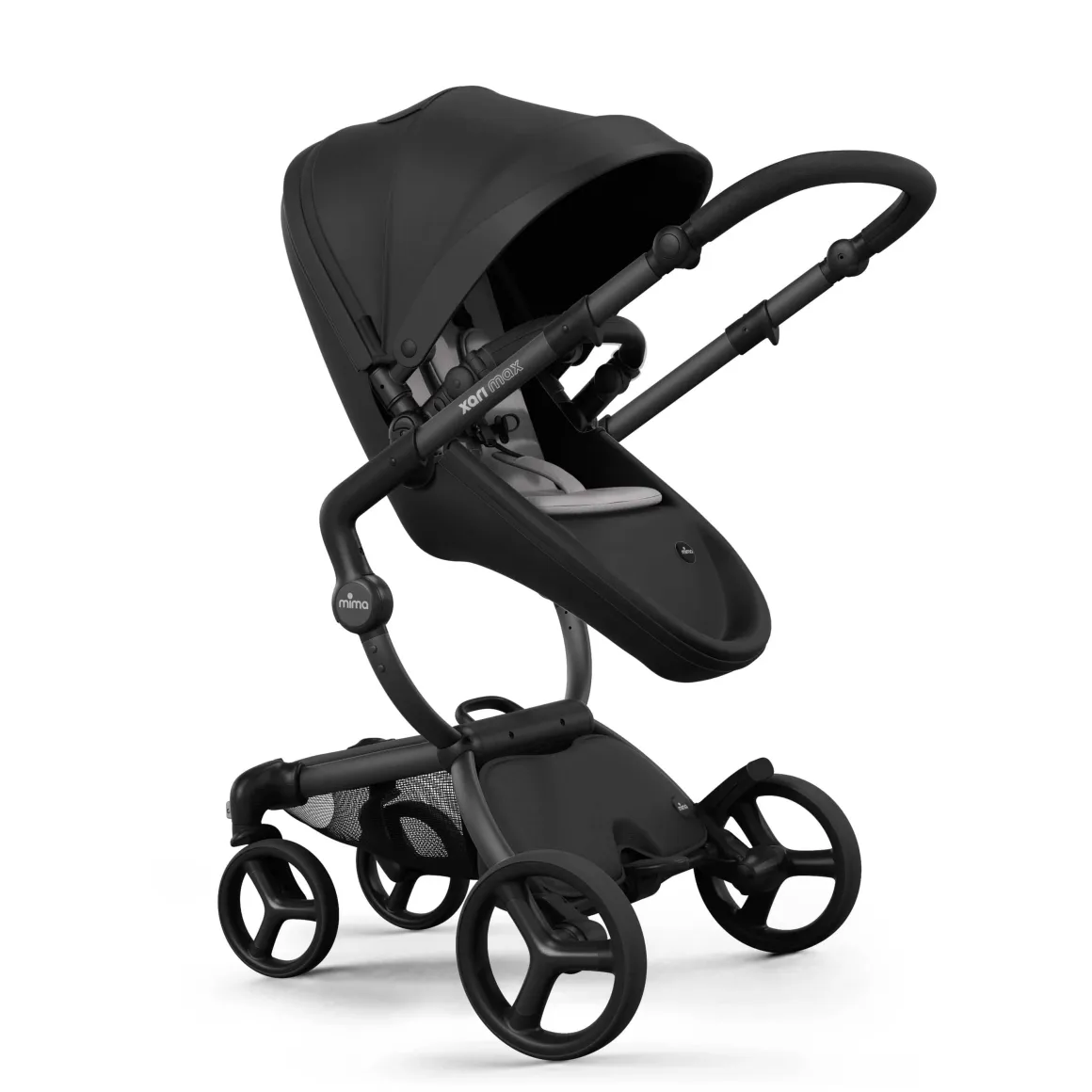 Mima Xari Max Stroller - Black / Black / Stone White