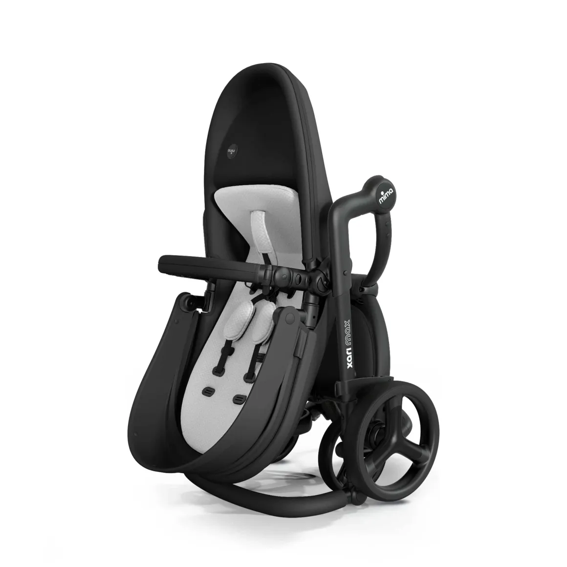 Mima Xari Max Stroller - Black / Black / Stone White