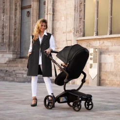 Mima Xari Max Stroller - Black / Black / Stone White