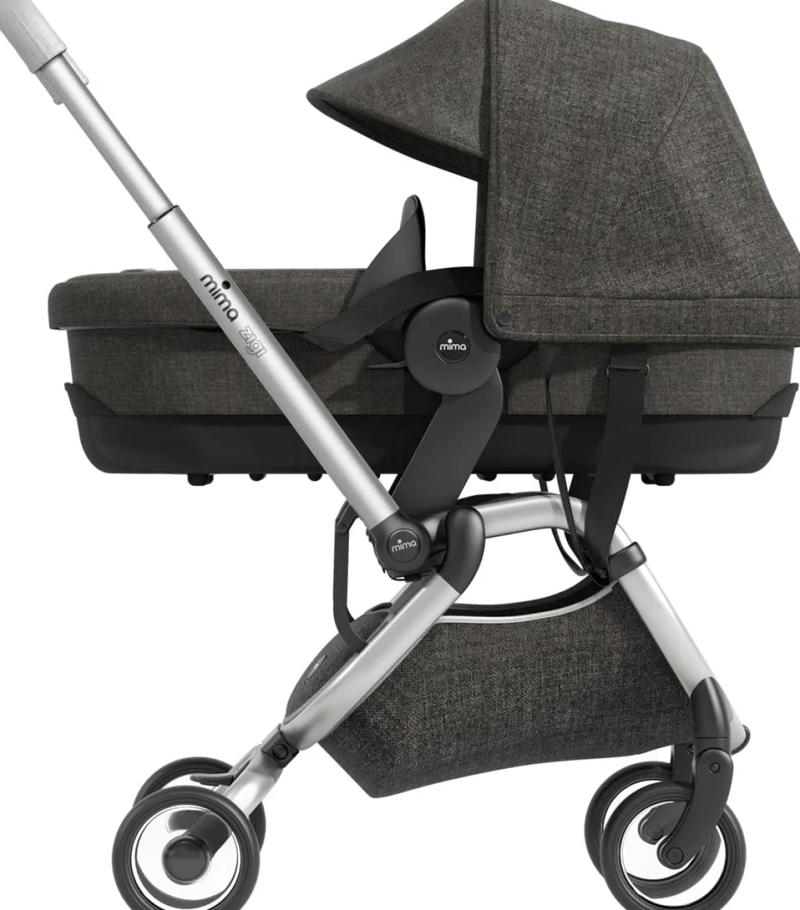 Mima Zigi/Xari Sport Bassinet - Charcoal