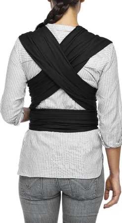Moby Classic Cotton Wrap Baby Carrier - Black